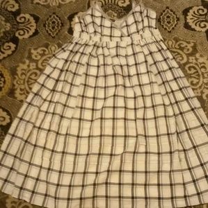 Blue, white and black plaid limited edition dress